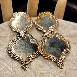 Sterling Silver Victorian Style 925 Thailand Dangle Earrings